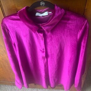 NWOT English factory velvet top
